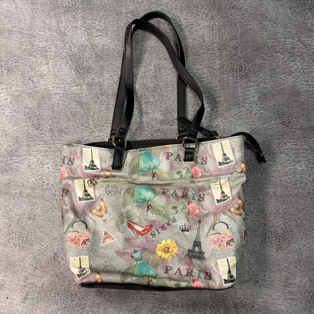 Vintage Bueno Paris Collage Shoulder Bag